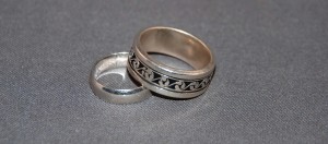 Weddings rings symbolizing eternity of love