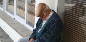 old man sleeping